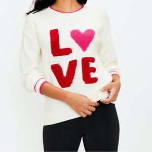 NWT LOU & GREY LOFT HEART SWEATER ❤️💕❤️